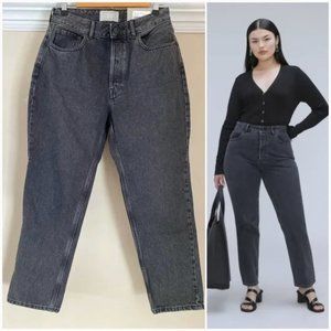 Everlane The Curvy 90s Cheeky Straight Jean Washed Black 29 Crop